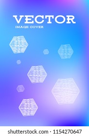 Creative Cover Page. Vector Layout for Leaflets. Blurred Decorative Creative Color Page in Abstract Style with Text Box. Vector Pattern for Posters. Nice A4 Color Sample.