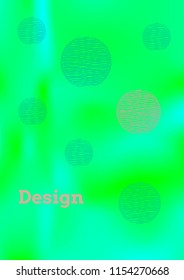 Creative Cover Page. Vector Layout for Leaflets. Blurred Decorative Creative Color Page in Abstract Style with Text Box. Vector Pattern for Posters. Nice A4 Color Sample.