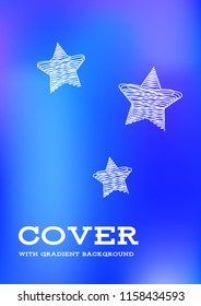 Creative Cover Page. Vector Layout for Leaflets. Blurred Decorative Creative Color Page in Abstract Style with Text Box. Vector Pattern for Posters. Nice A4 Color Sample.