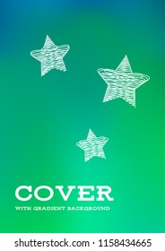 Creative Cover Page. Vector Layout for Leaflets. Blurred Decorative Creative Color Page in Abstract Style with Text Box. Vector Pattern for Posters. Nice A4 Color Sample.