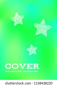Creative Cover Page. Vector Layout for Leaflets. Blurred Decorative Creative Color Page in Abstract Style with Text Box. Vector Pattern for Posters. Nice A4 Color Sample.