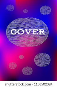 Creative Cover Page. Vector Layout for Leaflets. Blurred Decorative Creative Color Page in Abstract Style with Text Box. Vector Pattern for Posters. Nice A4 Color Sample.
