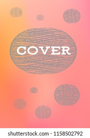 Creative Cover Page. Vector Layout for Leaflets. Blurred Decorative Creative Color Page in Abstract Style with Text Box. Vector Pattern for Posters. Nice A4 Color Sample.