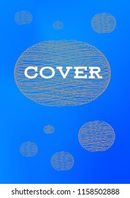 Creative Cover Page. Vector Layout for Leaflets. Blurred Decorative Creative Color Page in Abstract Style with Text Box. Vector Pattern for Posters. Nice A4 Color Sample.