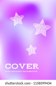 Creative Cover Page. Vector Layout for Leaflets. Blurred Decorative Creative Color Page in Abstract Style with Text Box. Vector Pattern for Posters. Nice A4 Color Sample.