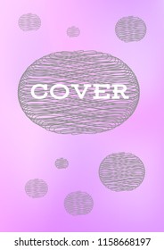 Creative Cover Page. Vector Layout for Leaflets. Blurred Decorative Creative Color Page in Abstract Style with Text Box. Vector Pattern for Posters. Nice A4 Color Sample.