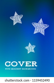 Creative Cover Page. Vector Layout for Leaflets. Blurred Decorative Creative Color Page in Abstract Style with Text Box. Vector Pattern for Posters. Nice A4 Color Sample.