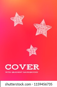 Creative Cover Page. Vector Layout for Leaflets. Blurred Decorative Creative Color Page in Abstract Style with Text Box. Vector Pattern for Posters. Nice A4 Color Sample.