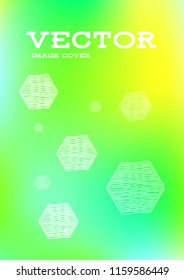 Creative Cover Page. Vector Layout for Leaflets. Blurred Decorative Creative Color Page in Abstract Style with Text Box. Vector Pattern for Posters. Nice A4 Color Sample.