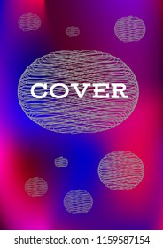 Creative Cover Page. Vector Layout for Leaflets. Blurred Decorative Creative Color Page in Abstract Style with Text Box. Vector Pattern for Posters. Nice A4 Color Sample.