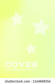 Creative Cover Page. Vector Layout for Leaflets. Blurred Decorative Creative Color Page in Abstract Style with Text Box. Vector Pattern for Posters. Nice A4 Color Sample.