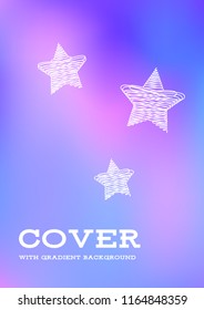 Creative Cover Page. Vector Layout for Leaflets. Blurred Decorative Creative Color Page in Abstract Style with Text Box. Vector Pattern for Posters. Nice A4 Color Sample.