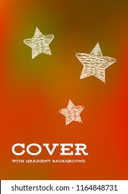 Creative Cover Page. Vector Layout for Leaflets. Blurred Decorative Creative Color Page in Abstract Style with Text Box. Vector Pattern for Posters. Nice A4 Color Sample.