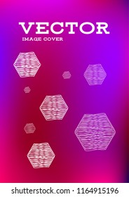 Creative Cover Page. Vector Layout for Leaflets. Blurred Decorative Creative Color Page in Abstract Style with Text Box. Vector Pattern for Posters. Nice A4 Color Sample.