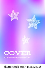 Creative Cover Page. Vector Layout for Leaflets. Blurred Decorative Creative Color Page in Abstract Style with Text Box. Vector Pattern for Posters. Nice A4 Color Sample.