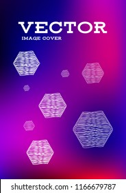 Creative Cover Page. Vector Layout for Leaflets. Blurred Decorative Creative Color Page in Abstract Style with Text Box. Vector Pattern for Posters. Nice A4 Color Sample.