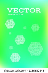 Creative Cover Page. Vector Layout for Leaflets. Blurred Decorative Creative Color Page in Abstract Style with Text Box. Vector Pattern for Posters. Nice A4 Color Sample.