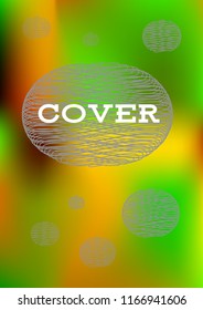 Creative Cover Page. Vector Layout for Leaflets. Blurred Decorative Creative Color Page in Abstract Style with Text Box. Vector Pattern for Posters. Nice A4 Color Sample.