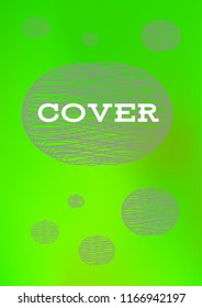Creative Cover Page. Vector Layout for Leaflets. Blurred Decorative Creative Color Page in Abstract Style with Text Box. Vector Pattern for Posters. Nice A4 Color Sample.