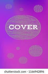 Creative Cover Page. Vector Layout for Leaflets. Blurred Decorative Creative Color Page in Abstract Style with Text Box. Vector Pattern for Posters. Nice A4 Color Sample.