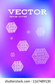 Creative Cover Page. Vector Layout for Leaflets. Blurred Decorative Creative Color Page in Abstract Style with Text Box. Vector Pattern for Posters. Nice A4 Color Sample.
