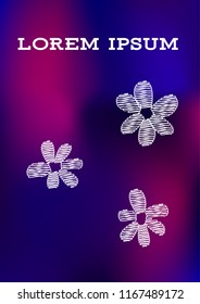 Creative Cover Page. Vector Layout for Leaflets. Blurred Decorative Creative Color Page in Abstract Style with Text Box. Vector Pattern for Posters. Nice A4 Color Sample.