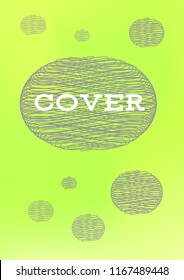 Creative Cover Page. Vector Layout for Leaflets. Blurred Decorative Creative Color Page in Abstract Style with Text Box. Vector Pattern for Posters. Nice A4 Color Sample.