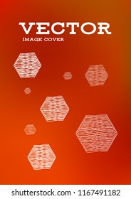 Creative Cover Page. Vector Layout for Leaflets. Blurred Decorative Creative Color Page in Abstract Style with Text Box. Vector Pattern for Posters. Nice A4 Color Sample.