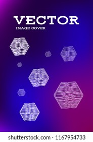 Creative Cover Page. Vector Layout for Leaflets. Blurred Decorative Creative Color Page in Abstract Style with Text Box. Vector Pattern for Posters. Nice A4 Color Sample.