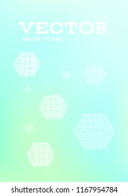 Creative Cover Page. Vector Layout for Leaflets. Blurred Decorative Creative Color Page in Abstract Style with Text Box. Vector Pattern for Posters. Nice A4 Color Sample.