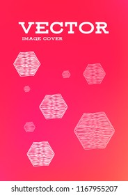 Creative Cover Page. Vector Layout for Leaflets. Blurred Decorative Creative Color Page in Abstract Style with Text Box. Vector Pattern for Posters. Nice A4 Color Sample.