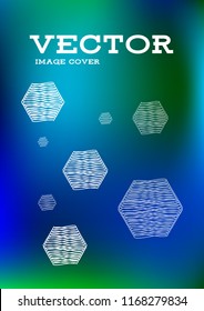 Creative Cover Page. Vector Layout for Leaflets. Blurred Decorative Creative Color Page in Abstract Style with Text Box. Vector Pattern for Posters. Nice A4 Color Sample.