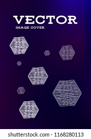 Creative Cover Page. Vector Layout for Leaflets. Blurred Decorative Creative Color Page in Abstract Style with Text Box. Vector Pattern for Posters. Nice A4 Color Sample.