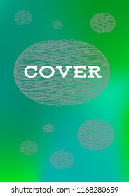 Creative Cover Page. Vector Layout for Leaflets. Blurred Decorative Creative Color Page in Abstract Style with Text Box. Vector Pattern for Posters. Nice A4 Color Sample.