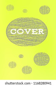 Creative Cover Page. Vector Layout for Leaflets. Blurred Decorative Creative Color Page in Abstract Style with Text Box. Vector Pattern for Posters. Nice A4 Color Sample.
