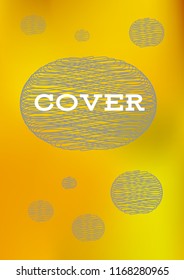 Creative Cover Page. Vector Layout for Leaflets. Blurred Decorative Creative Color Page in Abstract Style with Text Box. Vector Pattern for Posters. Nice A4 Color Sample.