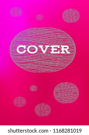 Creative Cover Page. Vector Layout for Leaflets. Blurred Decorative Creative Color Page in Abstract Style with Text Box. Vector Pattern for Posters. Nice A4 Color Sample.