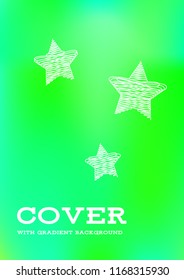 Creative Cover Page. Vector Layout for Leaflets. Blurred Decorative Creative Color Page in Abstract Style with Text Box. Vector Pattern for Posters. Nice A4 Color Sample.