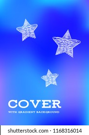Creative Cover Page. Vector Layout for Leaflets. Blurred Decorative Creative Color Page in Abstract Style with Text Box. Vector Pattern for Posters. Nice A4 Color Sample.