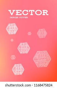 Creative Cover Page. Vector Layout for Leaflets. Blurred Decorative Creative Color Page in Abstract Style with Text Box. Vector Pattern for Posters. Nice A4 Color Sample.