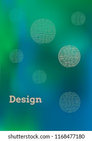 Creative Cover Page. Vector Layout for Leaflets. Blurred Decorative Creative Color Page in Abstract Style with Text Box. Vector Pattern for Posters. Nice A4 Color Sample.