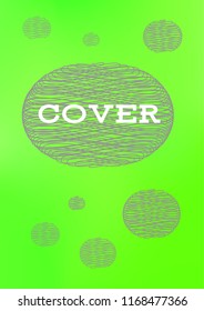 Creative Cover Page. Vector Layout for Leaflets. Blurred Decorative Creative Color Page in Abstract Style with Text Box. Vector Pattern for Posters. Nice A4 Color Sample.