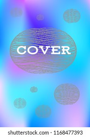 Creative Cover Page. Vector Layout for Leaflets. Blurred Decorative Creative Color Page in Abstract Style with Text Box. Vector Pattern for Posters. Nice A4 Color Sample.