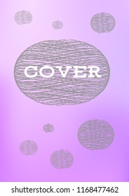 Creative Cover Page. Vector Layout for Leaflets. Blurred Decorative Creative Color Page in Abstract Style with Text Box. Vector Pattern for Posters. Nice A4 Color Sample.