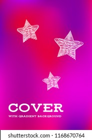 Creative Cover Page. Vector Layout for Leaflets. Blurred Decorative Creative Color Page in Abstract Style with Text Box. Vector Pattern for Posters. Nice A4 Color Sample.