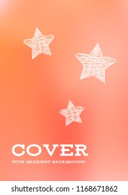 Creative Cover Page. Vector Layout for Leaflets. Blurred Decorative Creative Color Page in Abstract Style with Text Box. Vector Pattern for Posters. Nice A4 Color Sample.