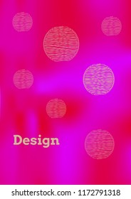 Creative Cover Page. Vector Layout for Leaflets. Blurred Decorative Creative Color Page in Abstract Style with Text Box. Vector Pattern for Posters. Nice A4 Color Sample.