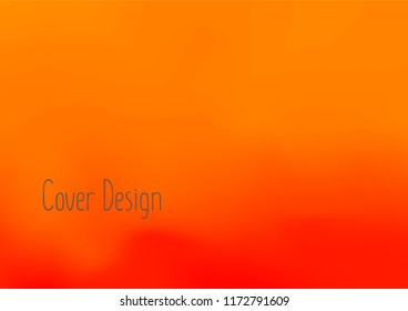 Creative Cover Page. Vector Layout for Leaflets. Blurred Decorative Creative Color Page in Abstract Style with Text Box. Vector Pattern for Posters. Nice A4 Color Sample.