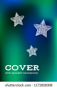 Creative Cover Page. Vector Layout for Leaflets. Blurred Decorative Creative Color Page in Abstract Style with Text Box. Vector Pattern for Posters. Nice A4 Color Sample.