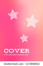 Creative Cover Page. Vector Layout for Leaflets. Blurred Decorative Creative Color Page in Abstract Style with Text Box. Vector Pattern for Posters. Nice A4 Color Sample.